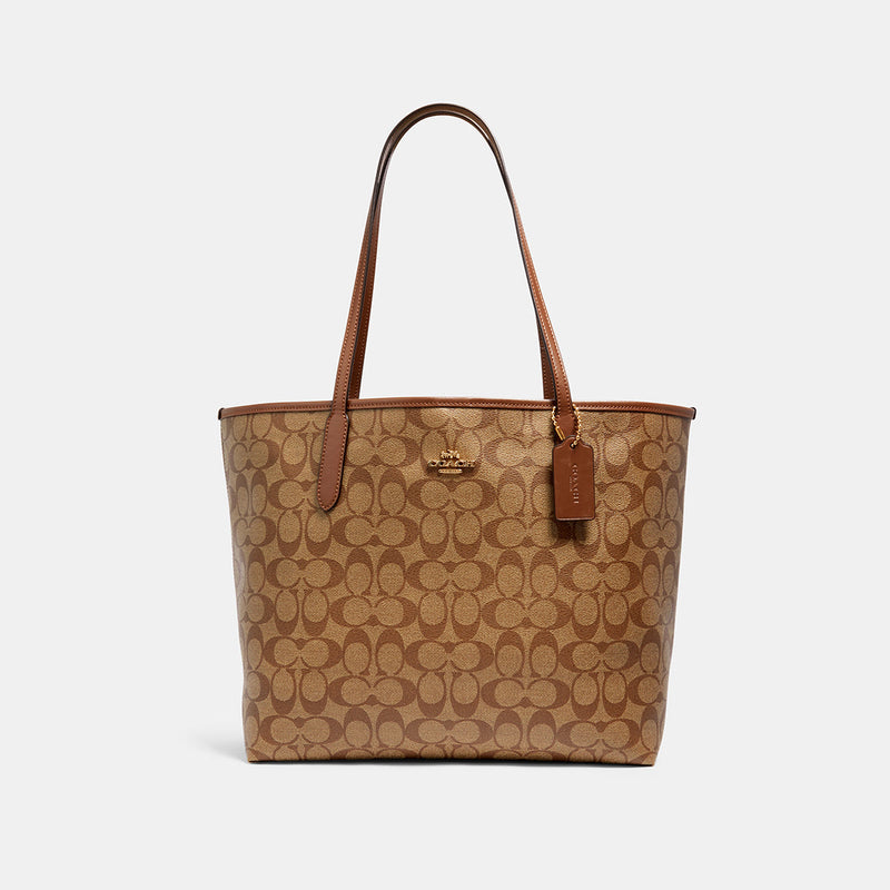 City Tote In Signature Canvas