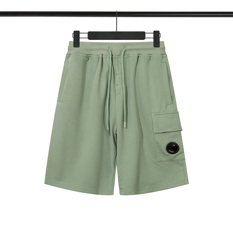 C.P Company - Shorts en coton avec poche latérale - Vert Olive