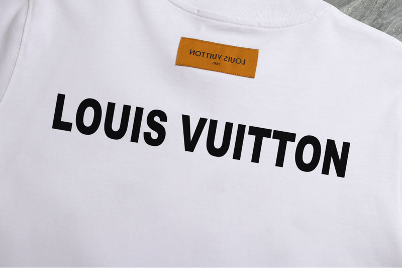 Louis Vuitton - T-shirt manches courtes LV Vertical Blanc
