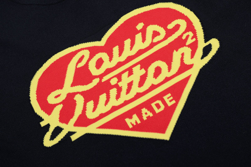 Louis Vuitton - T-shirt manches courtes LV Cœur Noir/Rouge