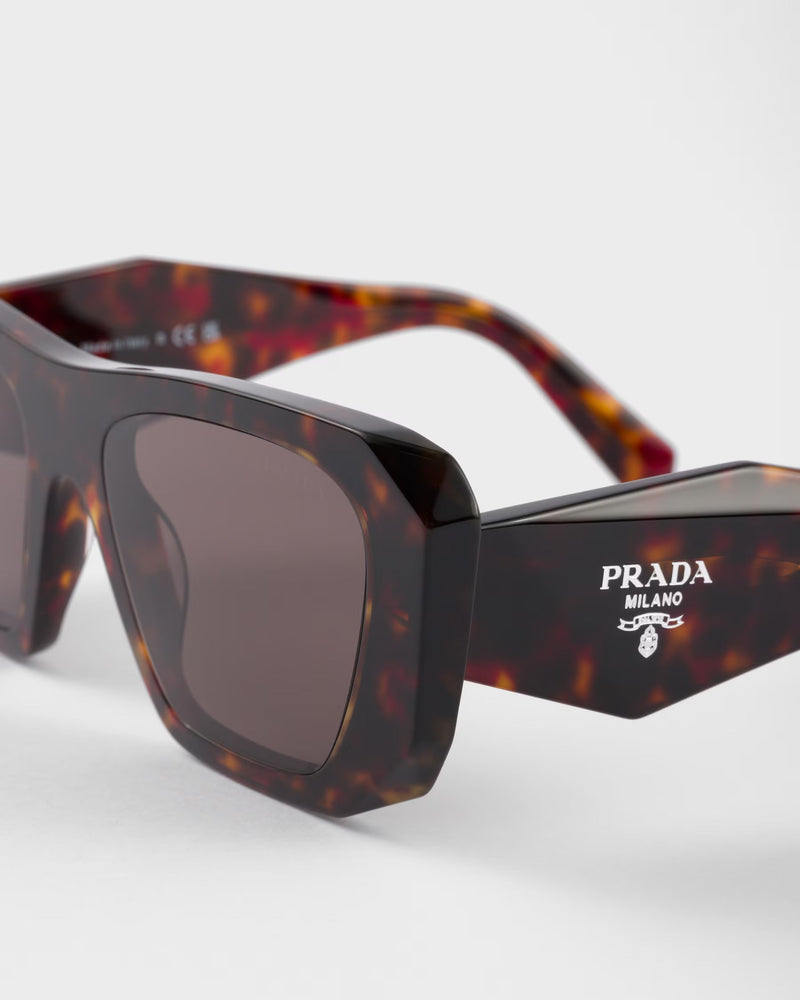 Prada - Lunettes De Soleil Prada Symbole Verres Café