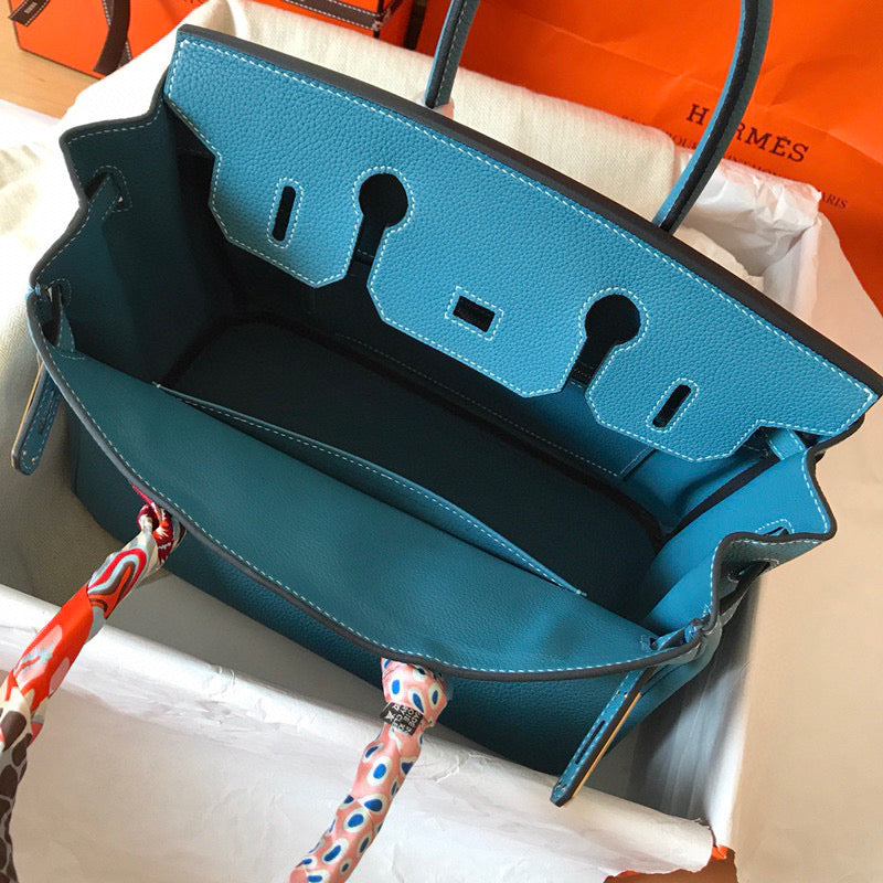 Hermes - Birkin 35 cm Bleu Izmir