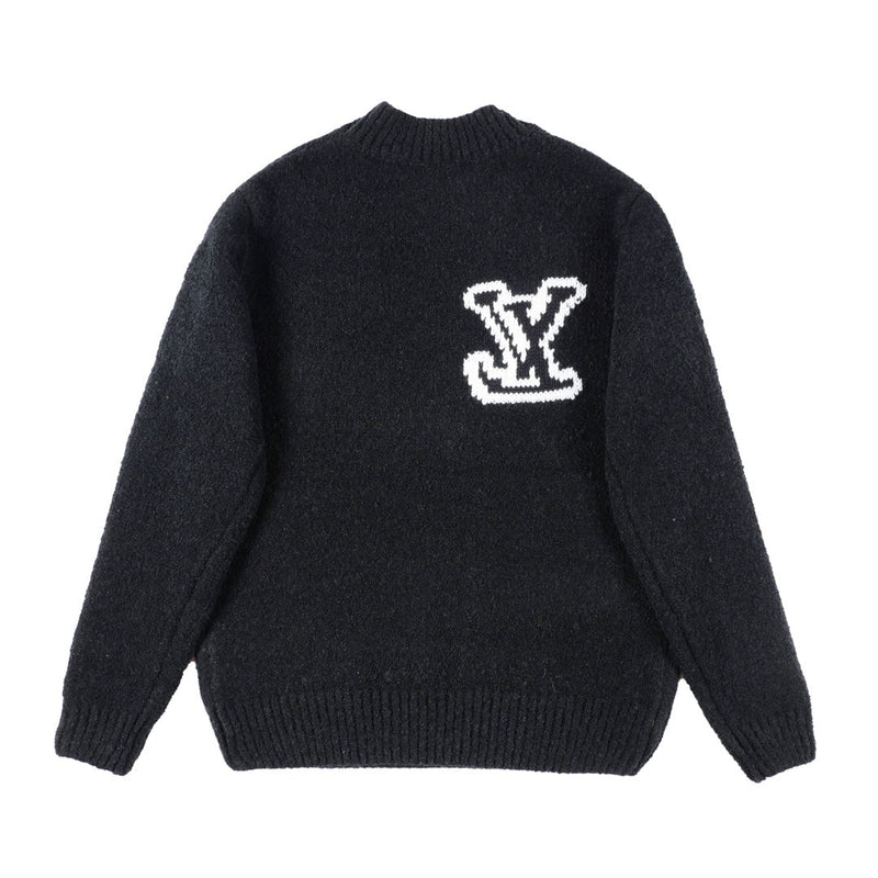 Louis Vuitton - Pull en laine a motif LV Noir
