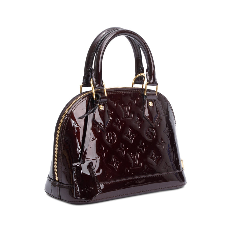 Louis Vuitton Amarante Monogram Vernis Leather Alma BB