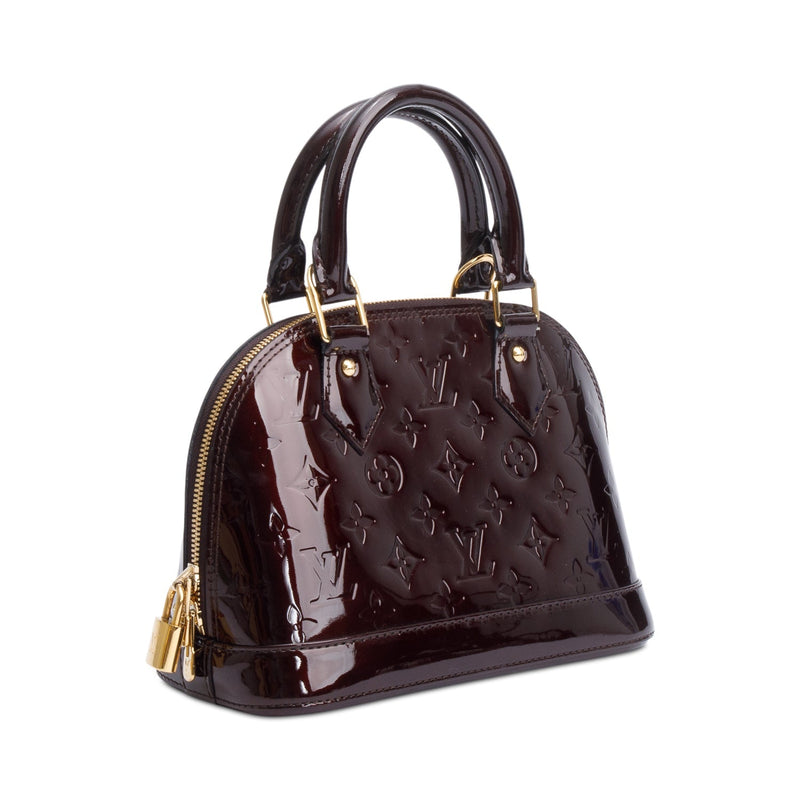 Louis Vuitton Amarante Monogram Vernis Leather Alma BB