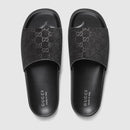Gucci - Mules en Daim GG Noir