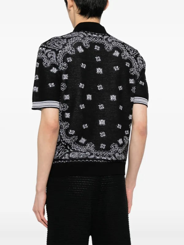 Amiri - Polo à motif cachemire