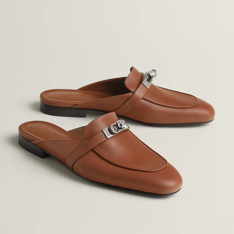 Hermès - Mules Oz Gold