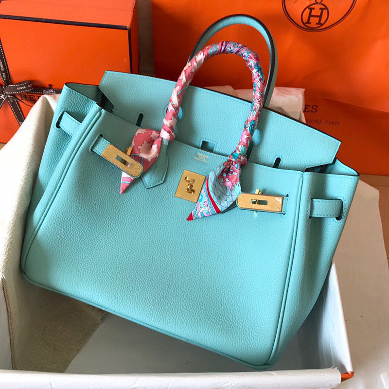 Hermes - Birkin 35 cm Bleu clair