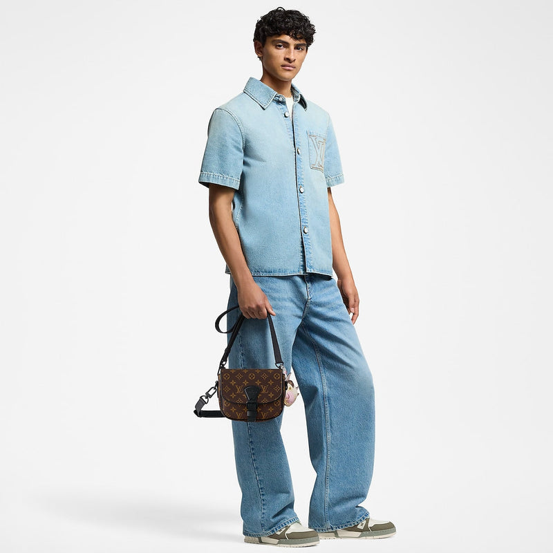 Sac Montsouris Messenger PM Marron