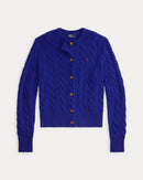 Ralph Lauren - Cardigan torsadé en laine et cachemire Royal Actif