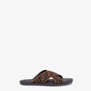 Fendi - Sandales Semelle en tissu multicolore Marron