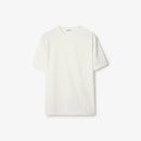 Burberry - T-shirt en coton avec badge EKD Chalk