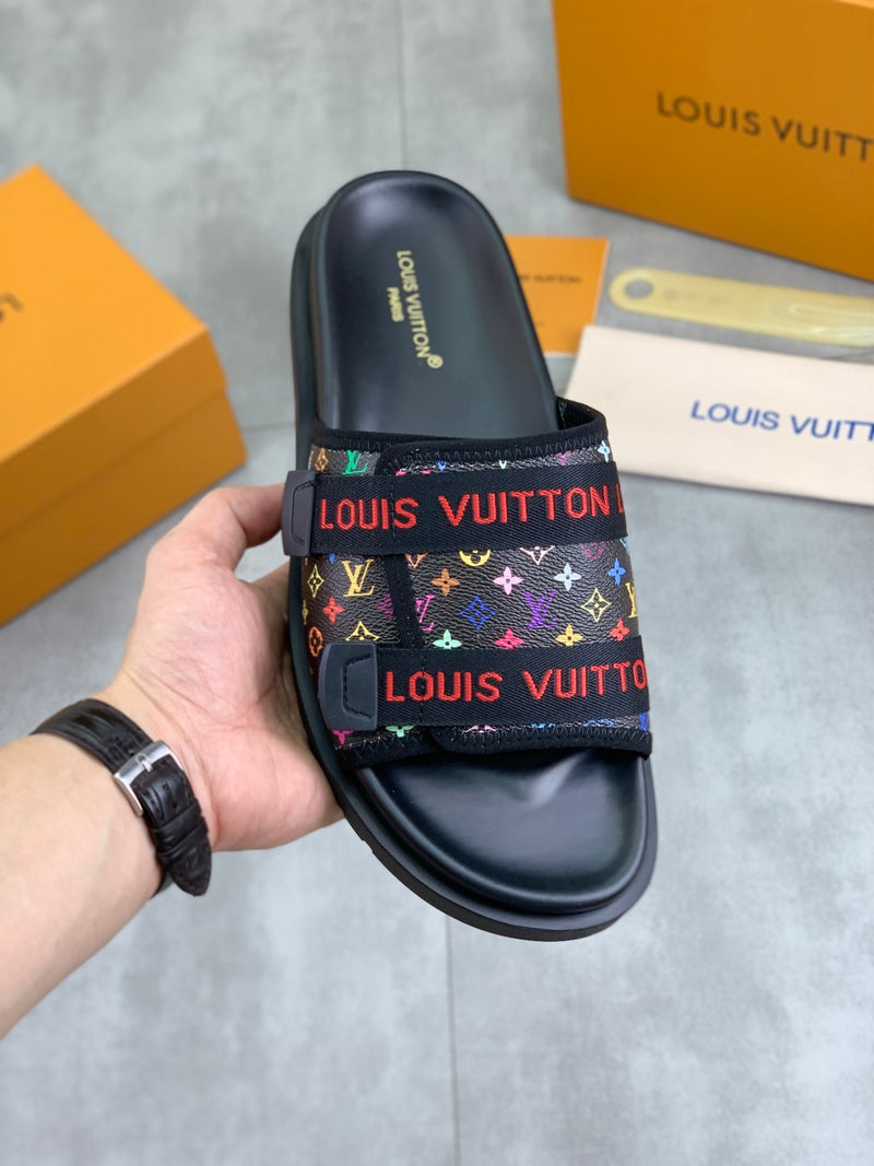 Louis Vuitton - Sandale LV x TM Multicolore Noir