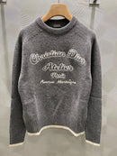 Dior - Pull en laine Christian Dior Gris