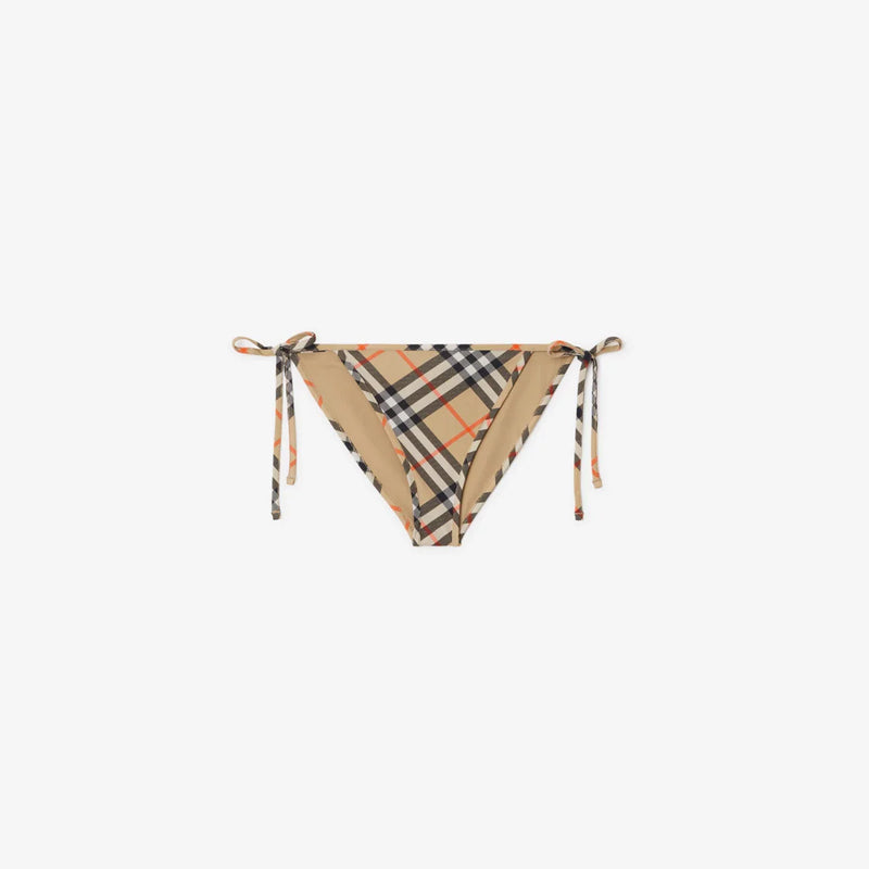 Burberry - Haut et Bas de bikini Check Sable
