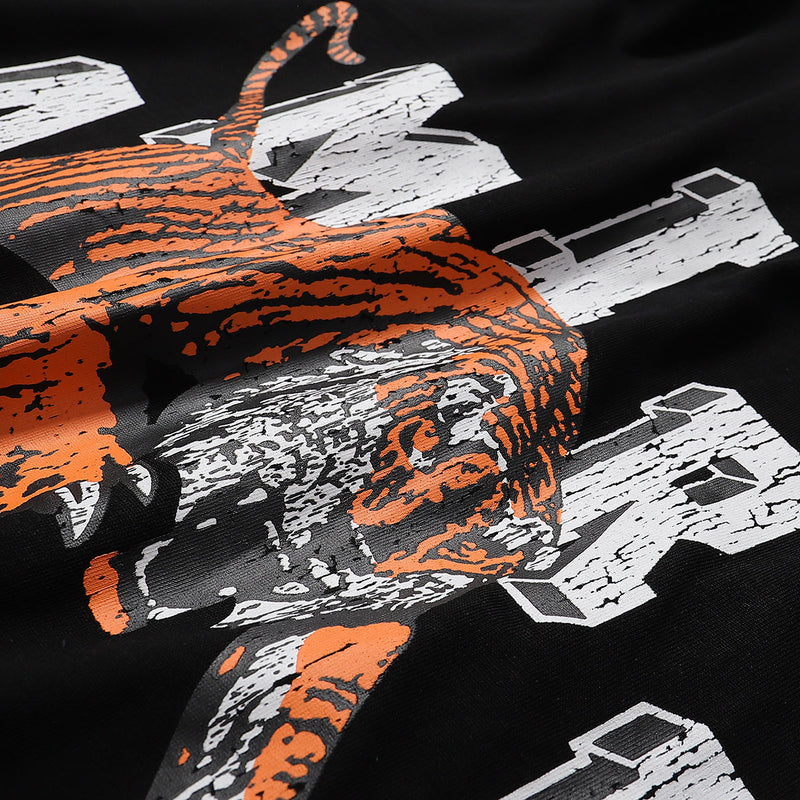 Amiri - T-shirt en coton logo Tigre Noir