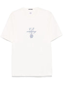 C.P Company - T-shirt à logo brodé Blanc