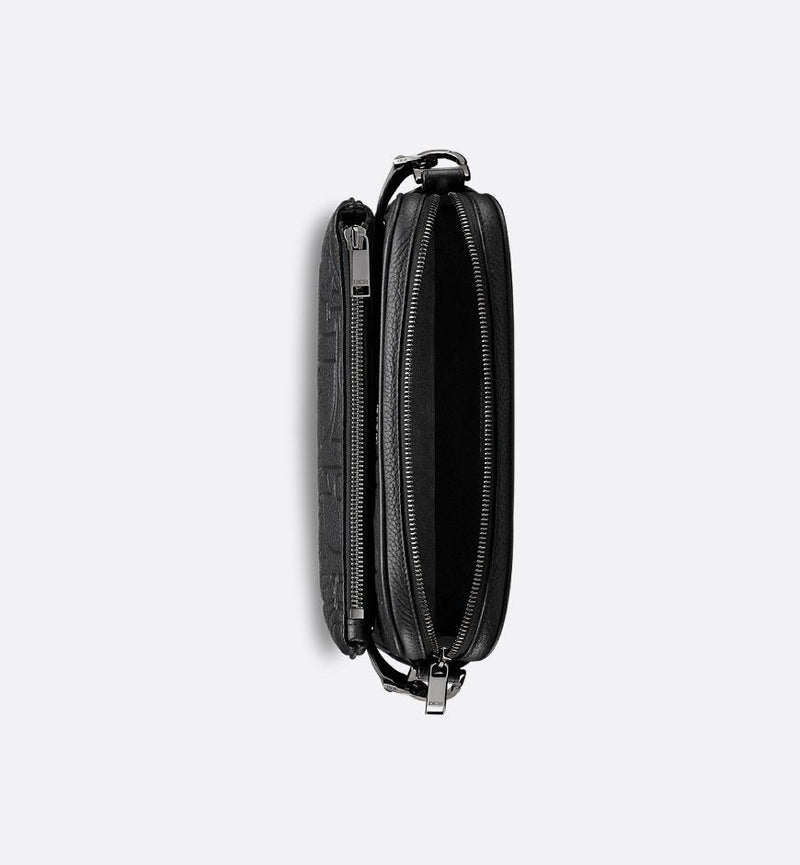 Triple Pouch Saddle Cuir