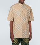 Burberry - Chemise Burberry Check en coton Flax Ip