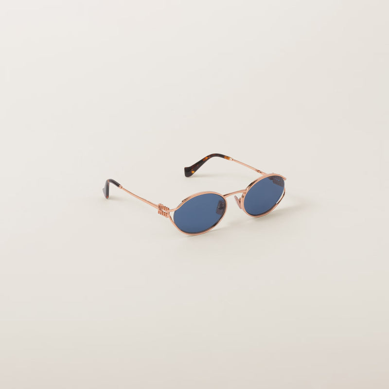 Miu Miu - Lunettes de soleil Miu Miu Logo Verres Bleus
