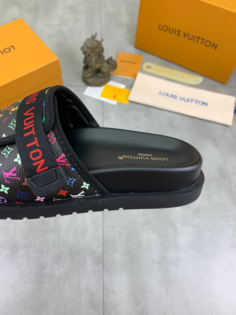 Louis Vuitton - Sandale LV x TM Multicolore Noir