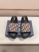 Dior - Sandale en Toile monogramme Dior Marron
