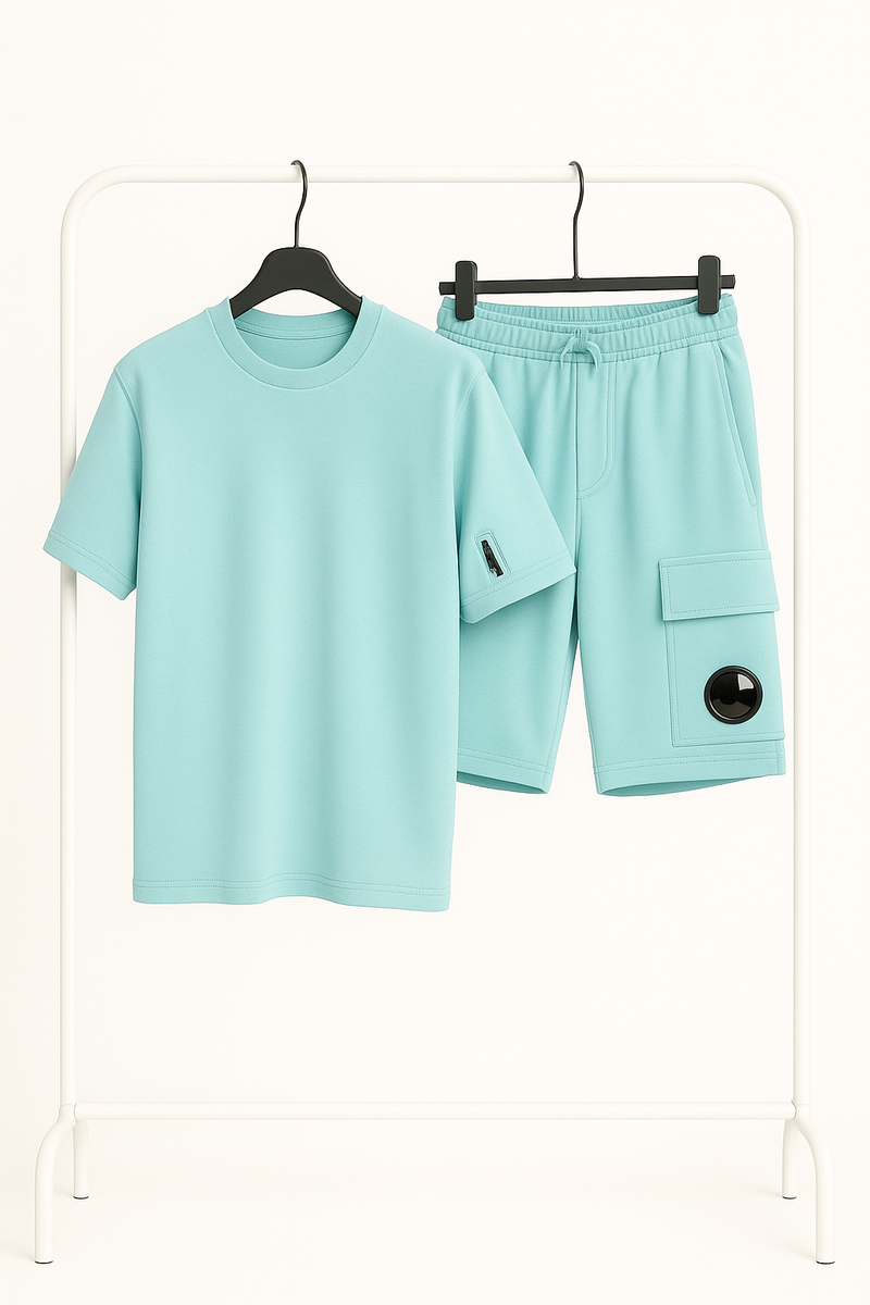 Ensemble C.P. Bleu turquoise - T-Shirt & Short
