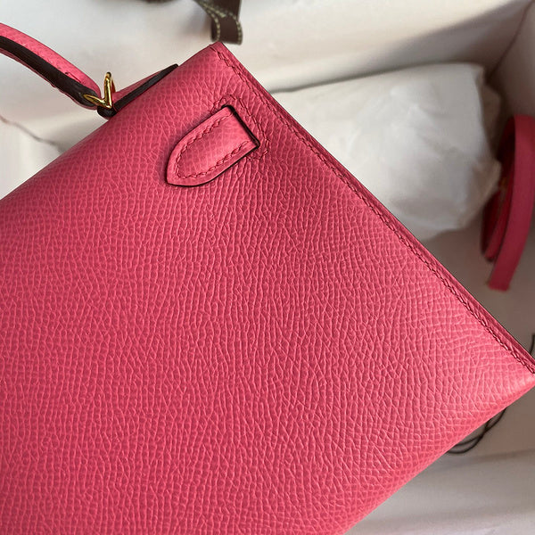 Birkin Rose écarlate 19 cm Rose framboise