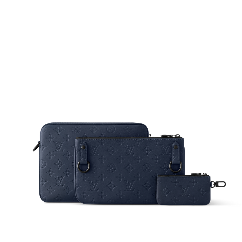 Sac Trio Messenger Bleu Nuit