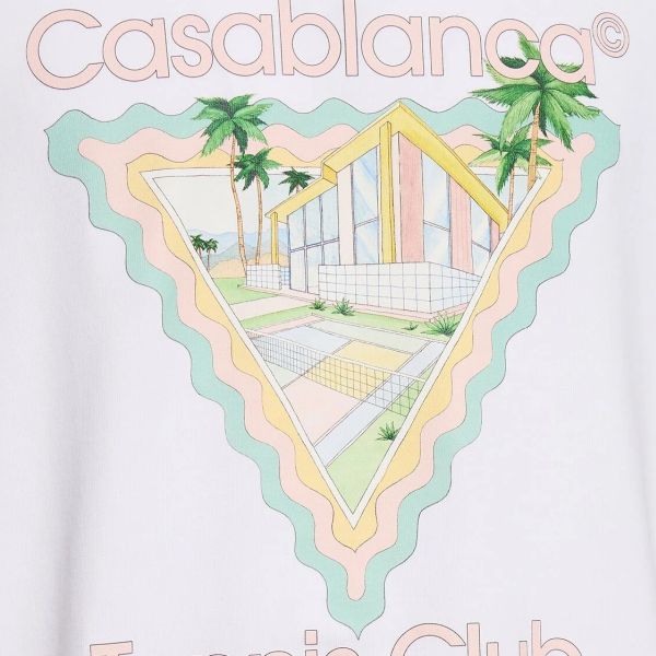 Casablanca - T-shirt Maison De Rêve Blanc