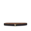 Louis Vuitton - Ceinture LV Iconic 25 mm réversible Toile Damier Ébène