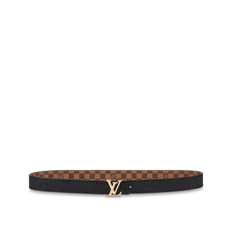 Louis Vuitton - Ceinture LV Iconic 25 mm réversible Toile Damier Ébène