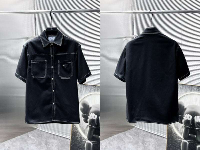 Prada - Ensemble Prada CHEMISE + SHORT en Denim Noir