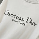 Dior - T-shirt en coton Dior Signature Blanc