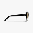 Chanel - Lunettes de soleil carrée Noir Verres Doré