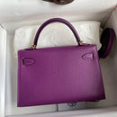 Hermes - Birkin 19 cm  Violet améthyste