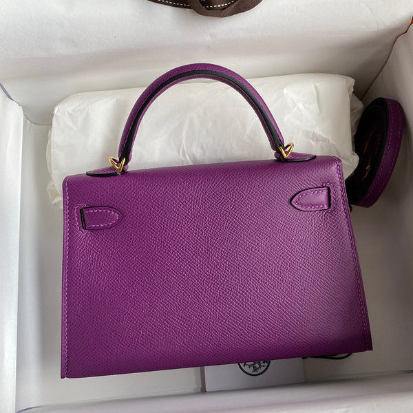Hermes - Birkin 19 cm  Violet améthyste