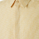 Fendi - Chemise en jacquard FF de lin Jaune