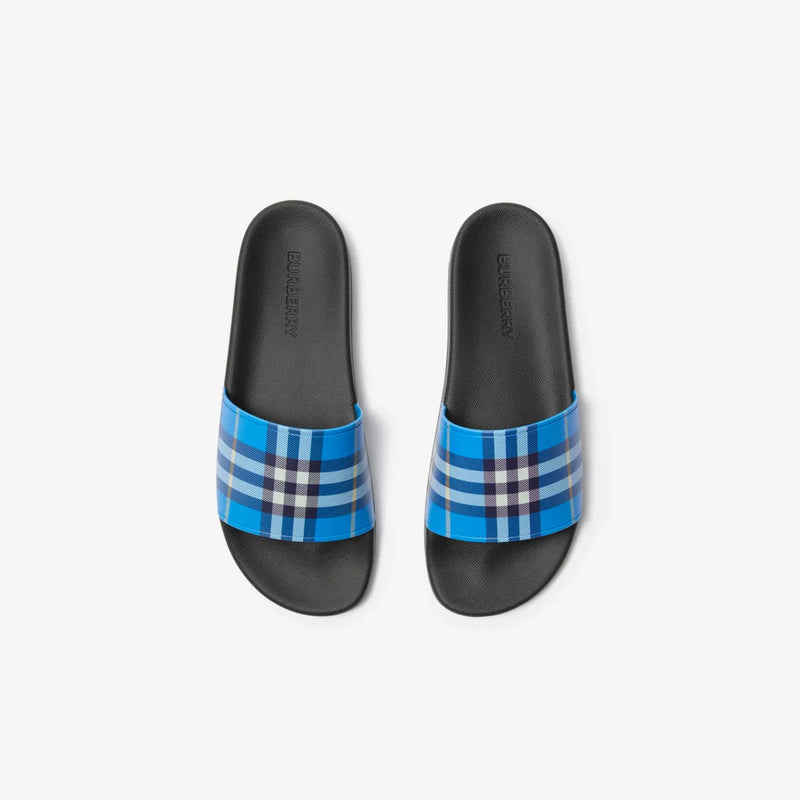 Burberry - Claquettes Check Hyacinth