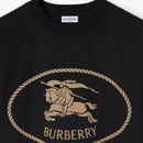 Burberry - T-shirt en coton Knight Noir