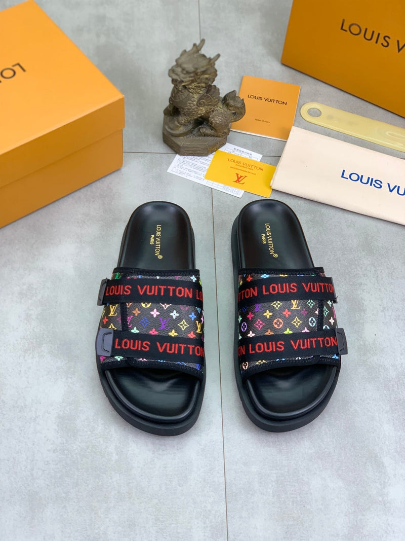 Louis Vuitton - Sandale LV x TM Multicolore Noir
