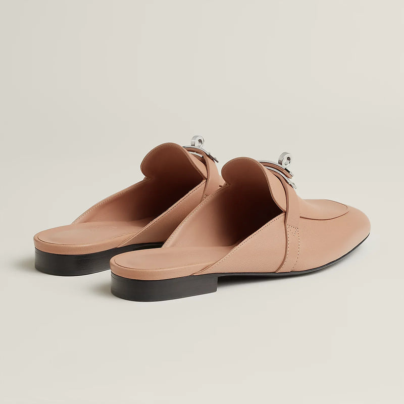 Hermès - Mules Oz Beige Perlino