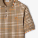 Burberry - Polo en coton Check Broom