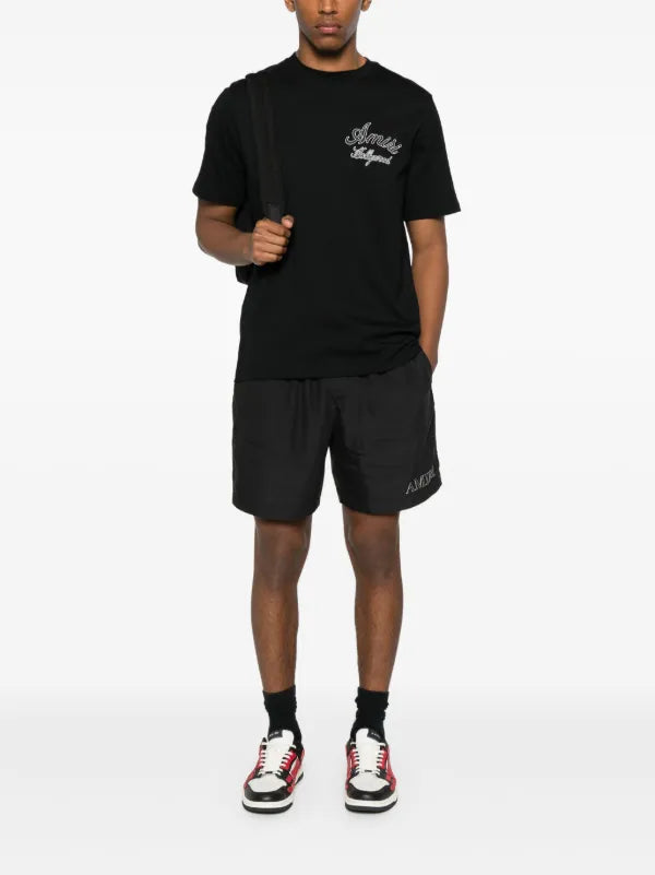Amiri - Short à logo brodé Noir