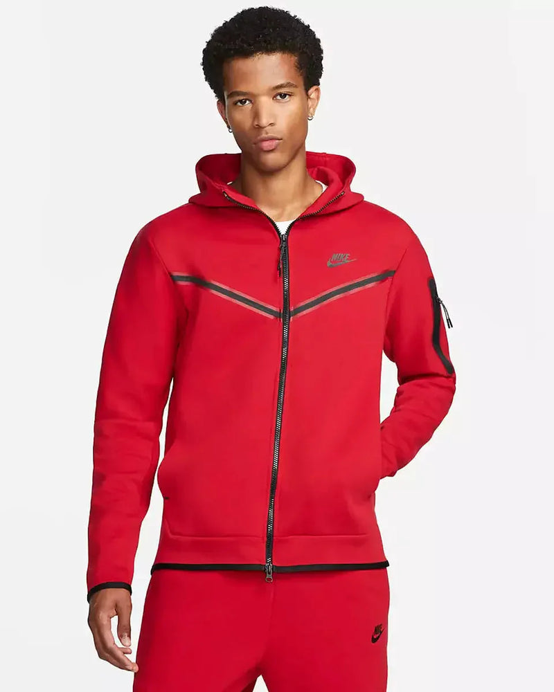 Nike Tech Fleece Tracksuit University Red