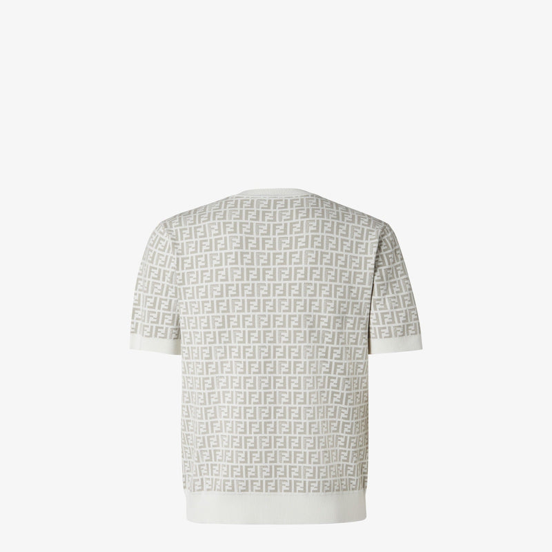 Fendi - T-shirt en tissu FF Blanc