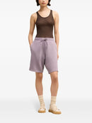 Ami - Short de sport à logo brodé Violet