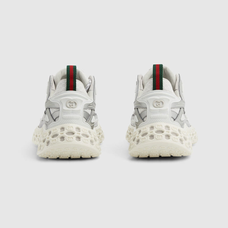 BASKETS GUCCI CUB3D POUR HOMME Blanc et Argenté