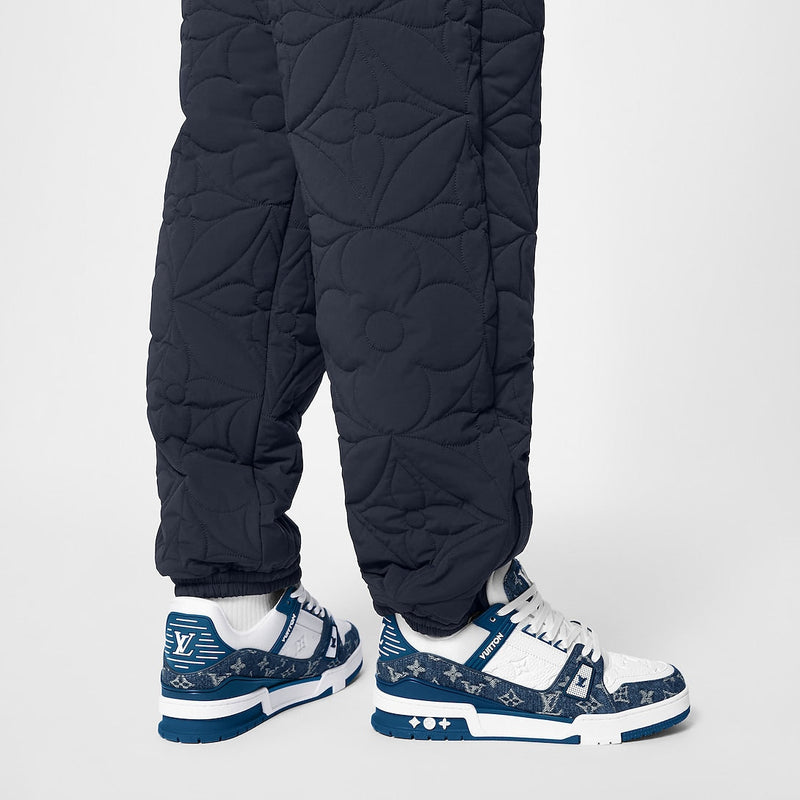 Sneaker LV Denim Blanc Bleu Denim